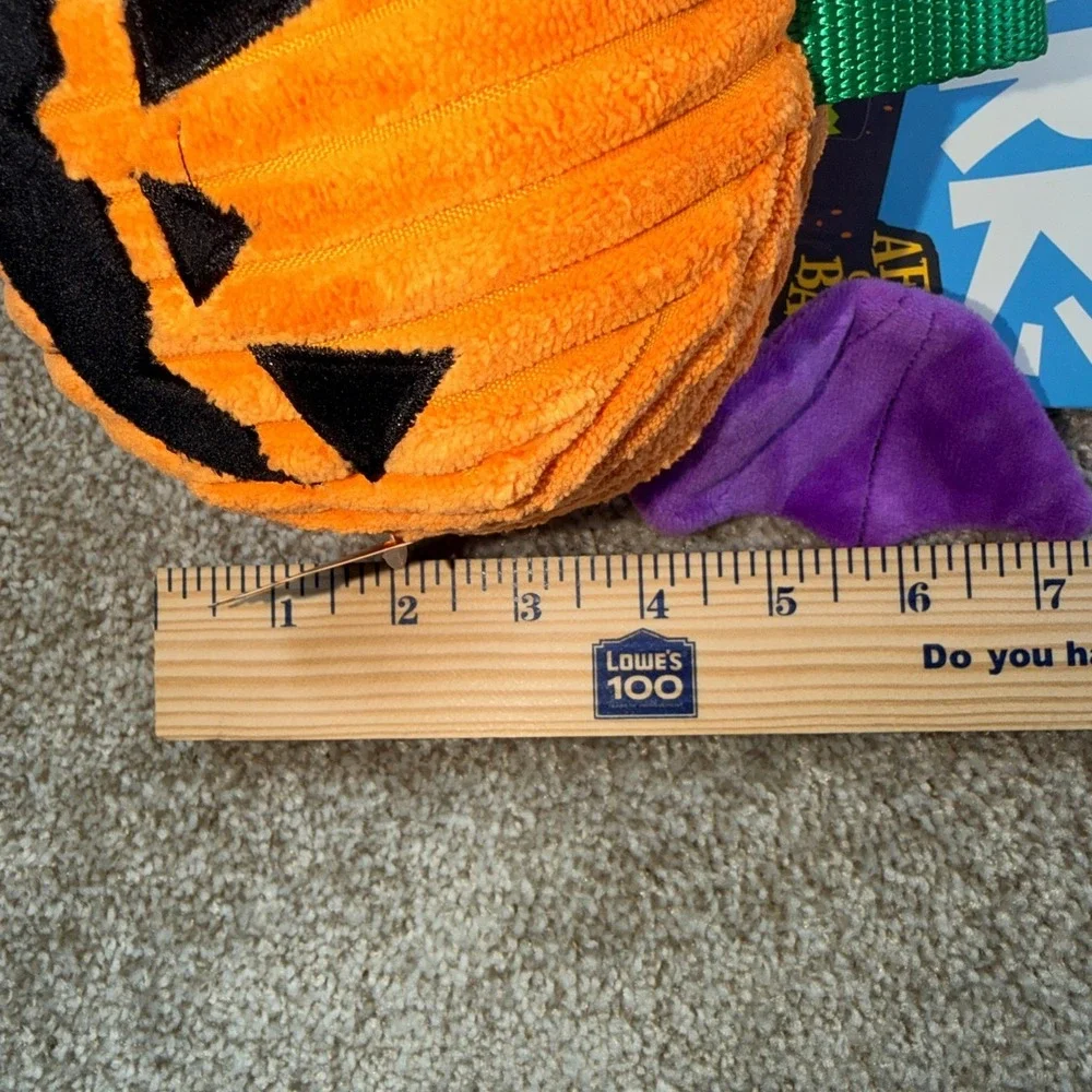 Bark Batty‎ Flapperlantern Halloween Pumpkin Bat Dog Toy Squeak Crinkle Corduroy